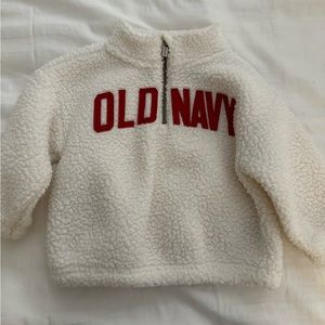 Unisex Logo-Graphic Sherpa Quarter-Zip Jacket for Toddler